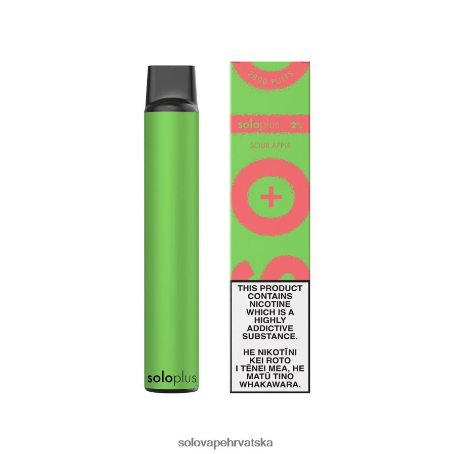 Solo Plus jednokratni vape kisela jabuka LBB0ZF30 | Solo Vape Puffs