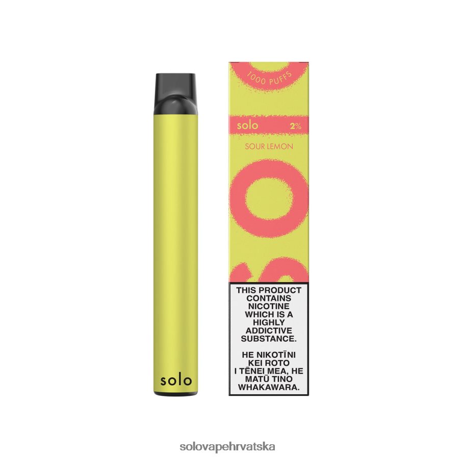 Solo jednokratni vape kiseli limun LBB0ZF12 | Solo Vape Puffs